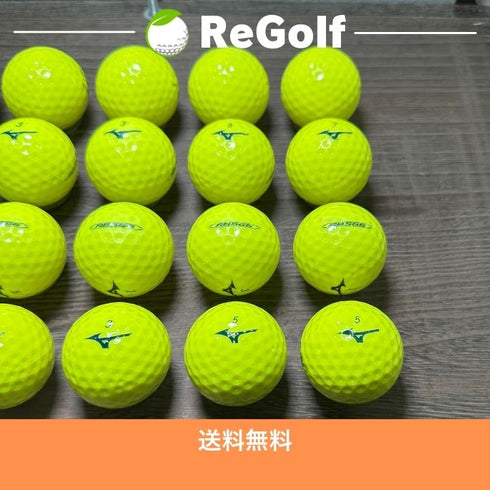 【中古】 ロストボール ミズノ RB566 年式混合 イエロー 20球 ACランク ゴルフボール リゴルフ